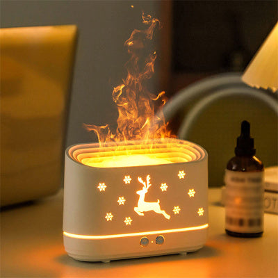 Moose Flame Humidifier Simulation Silent High Fog Atmosphere Lamp