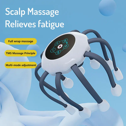 Spider Soft Electric Silicone Massage Head Massager