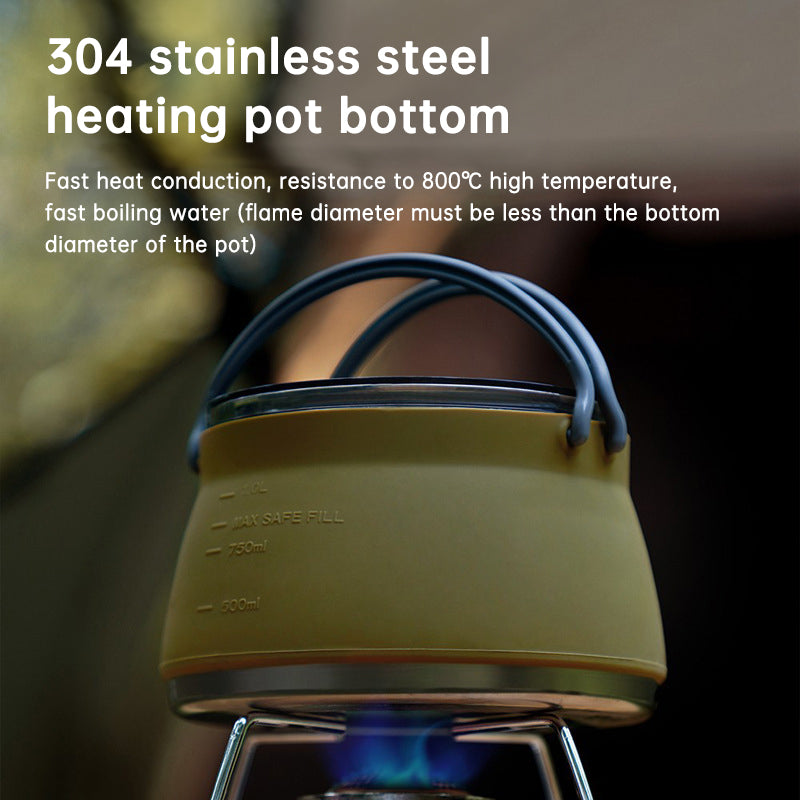 Collapsible Silicone Kettle Folding Pot