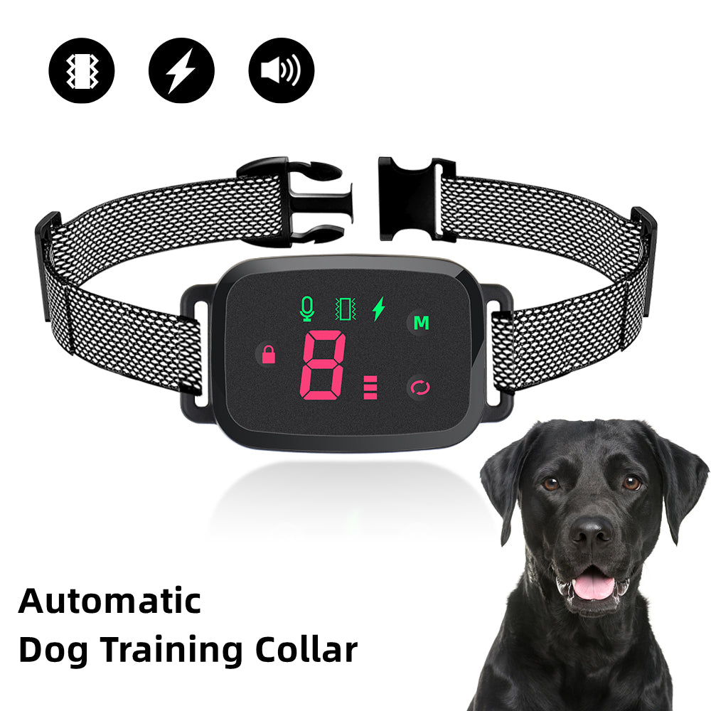 Smart Automatic anti Barking Dog Collar HD Digital Display IP67 Waterproof Collar for Dog Rechargeable Bark Stopper Stop Barking